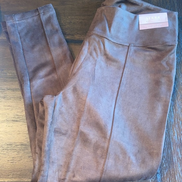 Brown Faux Suede Pull On Pants! - Picture 1 of 6